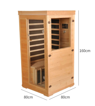 Mini sauna de infrarrojos Hemlock para 1 persona