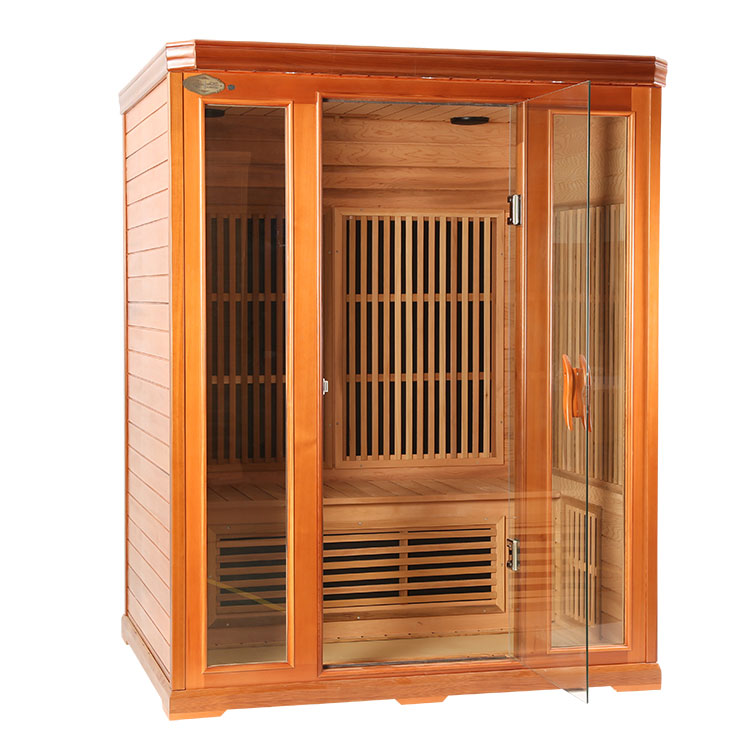 Diferentes tipos de materiales de sauna de infrarrojos.