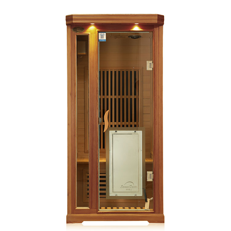 La instalación de la sauna de infrarrojos lejanos.