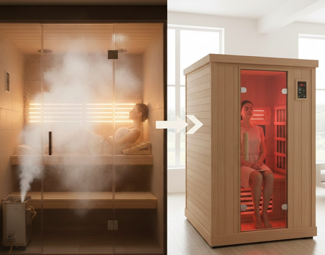 Sauna de vapor versus sauna de infrarrojo lejano: ¿cuál es mejor para su salud y su hogar?