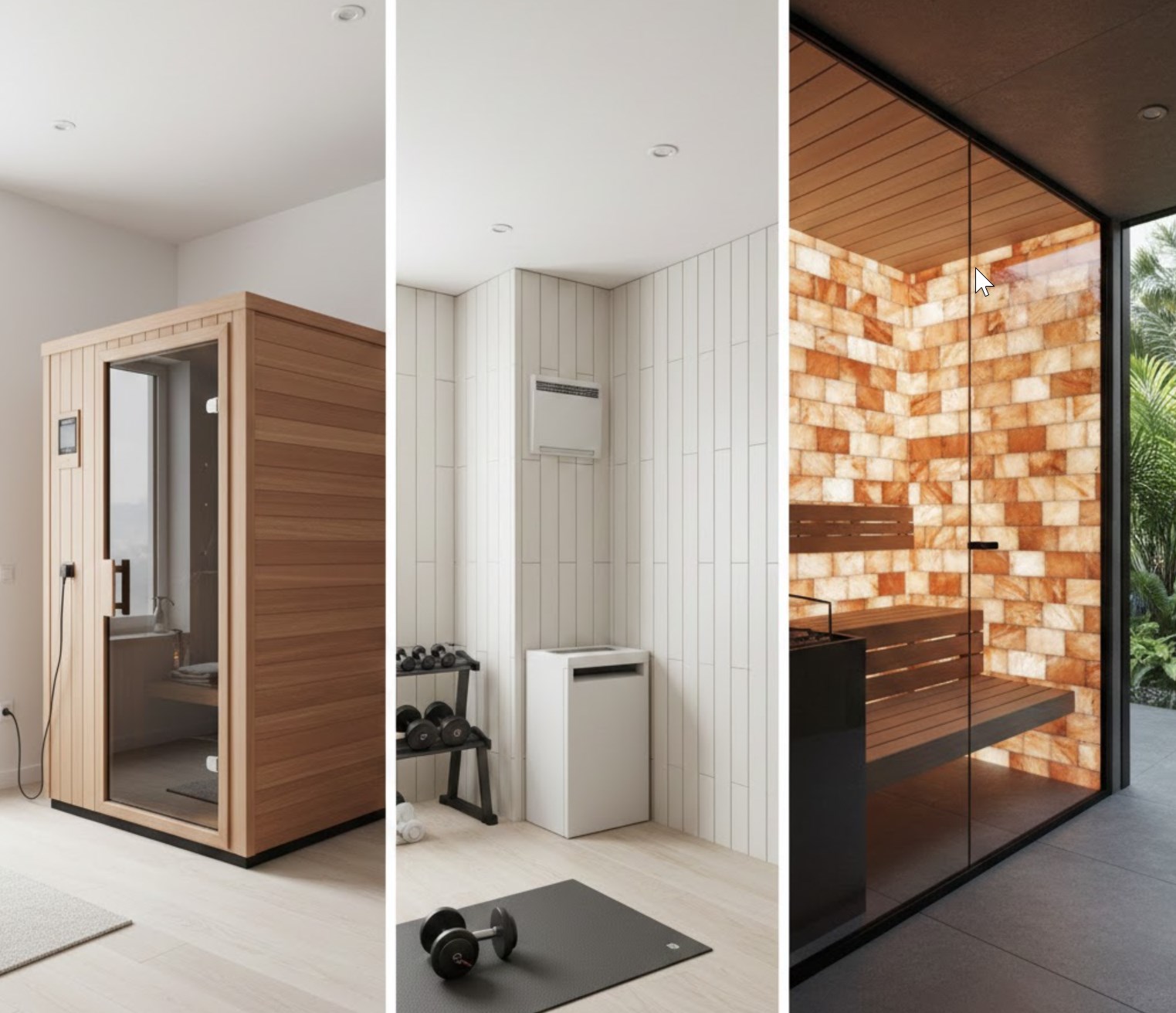 Análisis de modos de montaje para salas de vapor domésticas