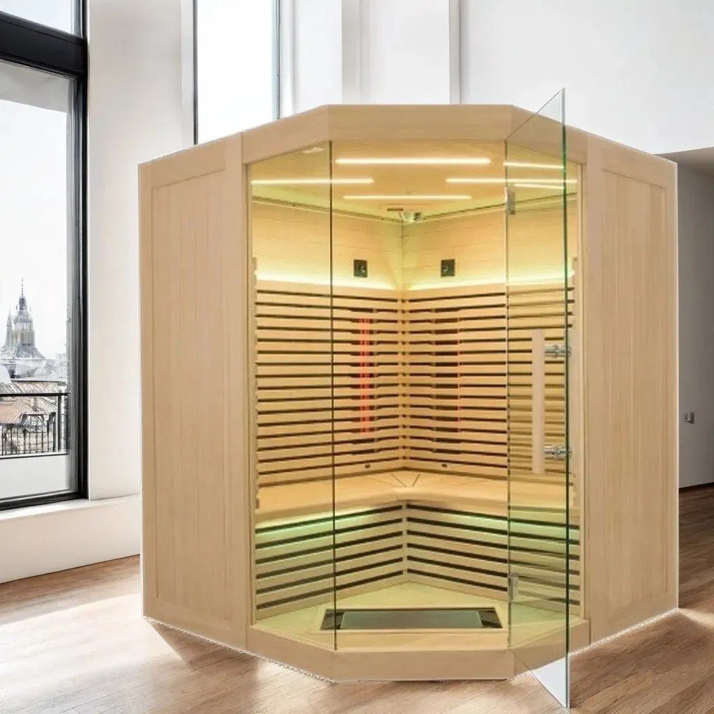 Sauna de infrarrojos Hemlock para 3-4 personas para el hogar