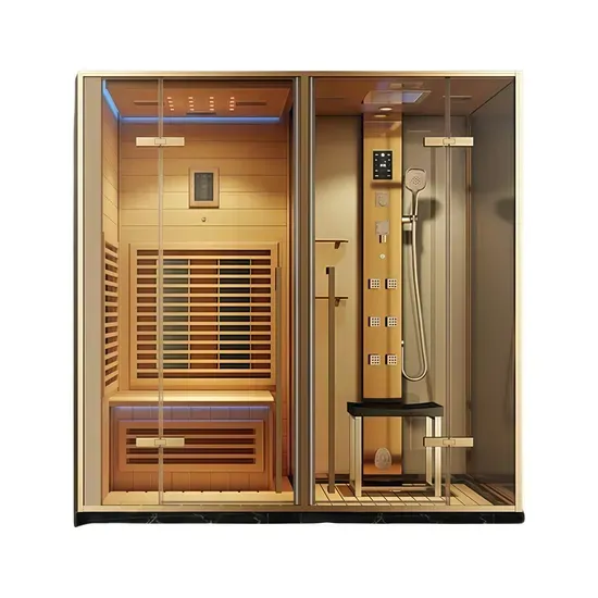 Cabina de ducha para sauna multifuncional 3 en 1