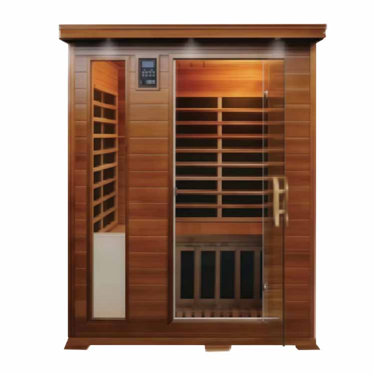 Sauna infrarroja de espectro completo para 3 personas