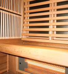 1-2 personas Estructura mitad vidrio mitad madera tipo vertical