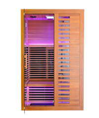 sauna de infrarrojos lejanos con doble calefacción