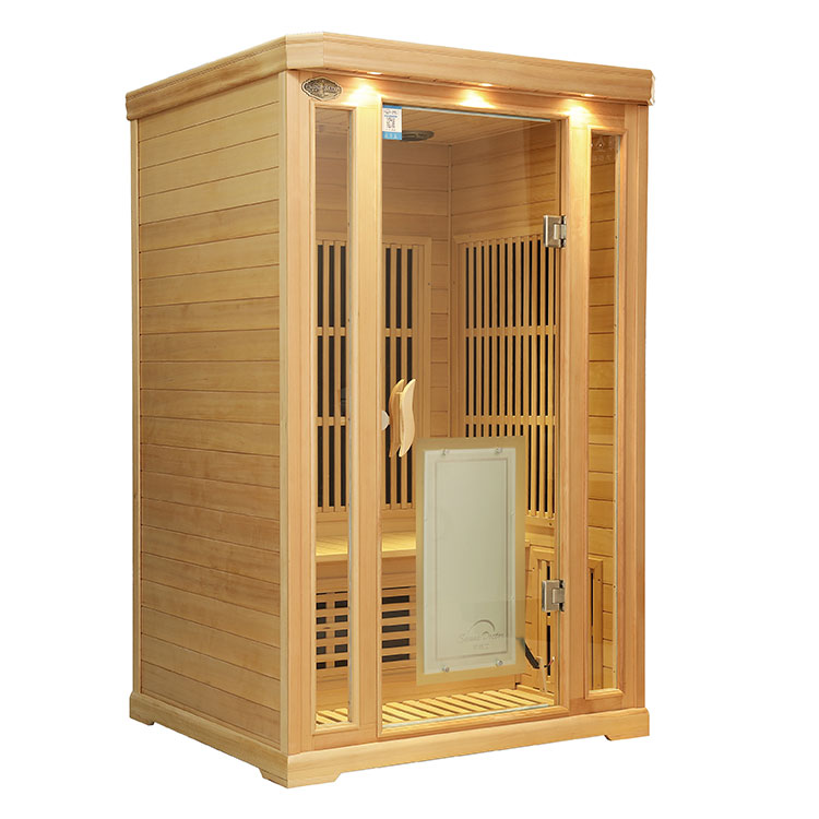 Sala de sauna para cuatro personas.