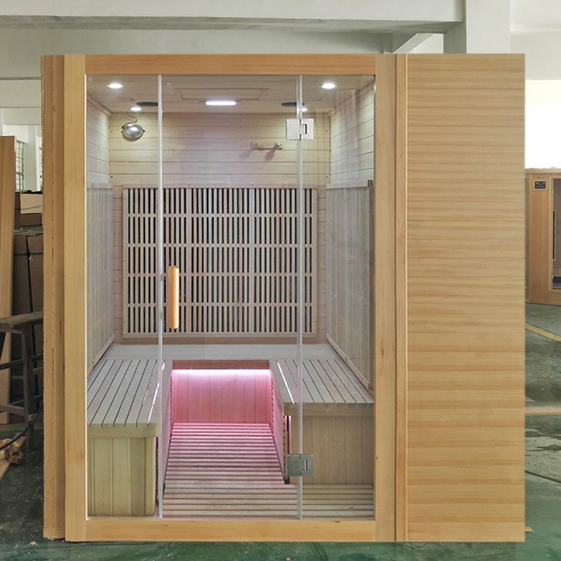Sala de sauna interior para 4 personas con Bluetooth