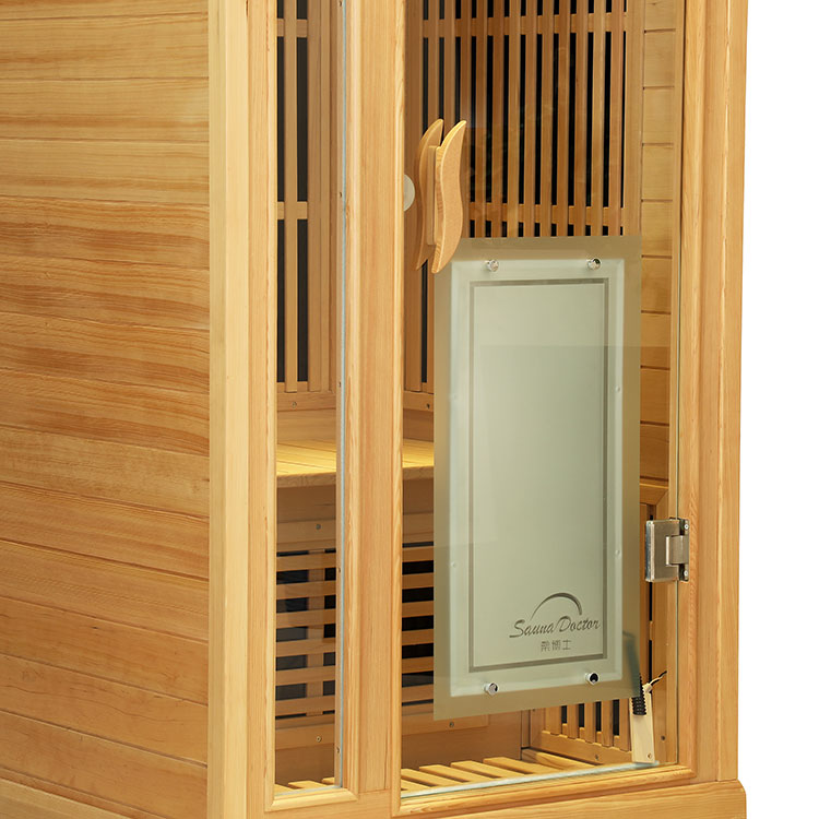 Calentador de fibra de carbono Hemlock para una persona Sauna de infrarrojos