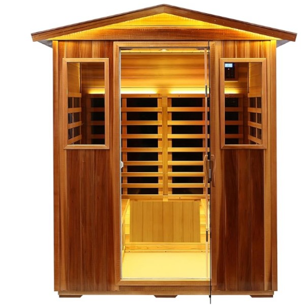 Sauna exterior para 4-6 personas.