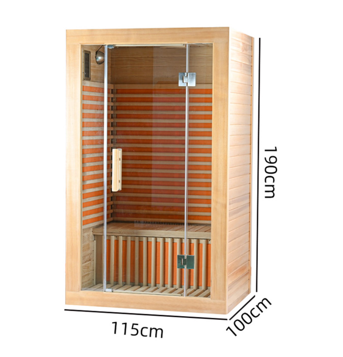 Sauna Sauna de infrarrojos lejanos Hemlock para 1-2 personas