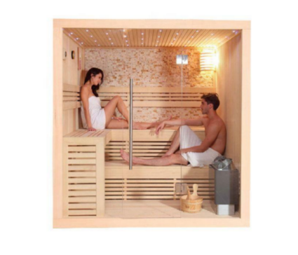 Sauna Sauna de infrarrojos lejanos Hemlock para 3-4 personas