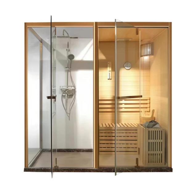 Sala de sauna de ducha y vapor